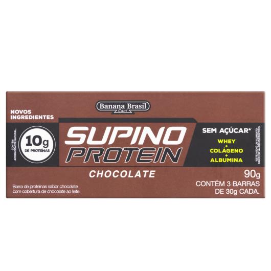Barra de proteína chocolate Protein Supino 90g - Imagem em destaque