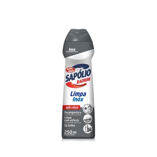 Saponáceo Sapólio Radium Cremoso Limpa Inox 250ml - Imagem em destaque