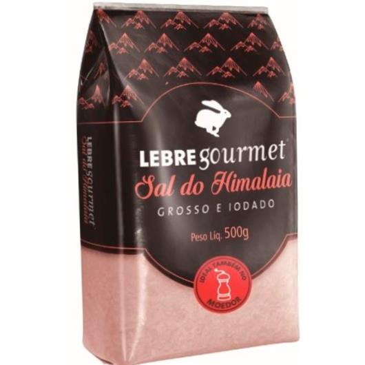 Sal grosso gourmet iodado rosa himalaia Lebre 500g - Imagem em destaque