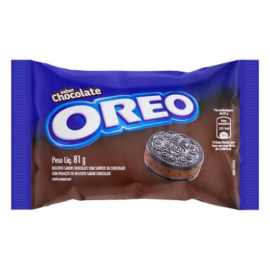 Sorvete Chocolate com Pedaços de Biscoito Cobertura Biscoito Chocolate Oreo Pacote 81g - Imagem em destaque