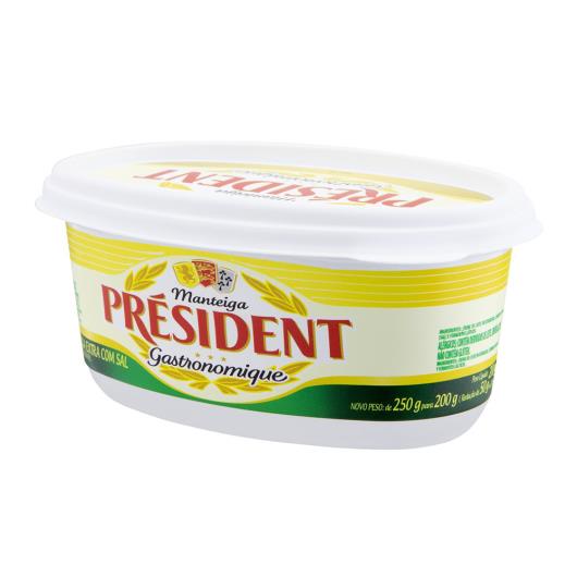 Manteiga Extra com Sal Président Gastronomique Pote 200g - Imagem em destaque