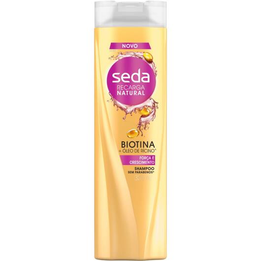 Shampoo biotina força e crescimento Recarga Natural Seda 325ml - Imagem em destaque