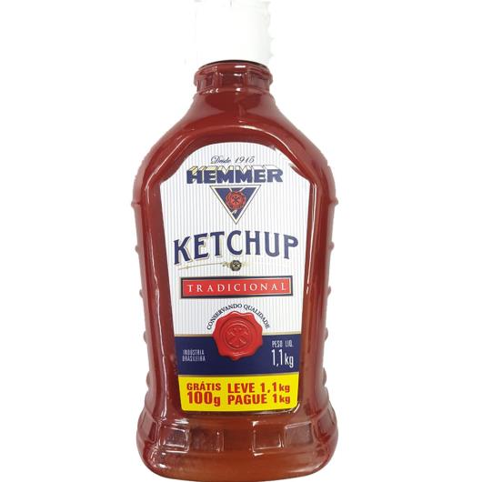 Ketchup grátis 100g tradicional Hemmer 1.1kg - Imagem em destaque