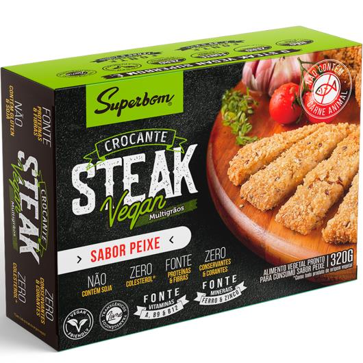 Steak vegan sabor peixe Superbom 320g - Imagem em destaque