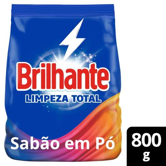 Lava-Roupas Pó Roupas Brancas e Coloridas Brilhante Limpeza Total Pacote 800g - Imagem em destaque