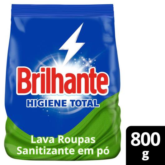 Lava-Roupas Pó Roupas Brancas e Coloridas Brilhante Higiene Total Antibac Pacote 800g - Imagem em destaque