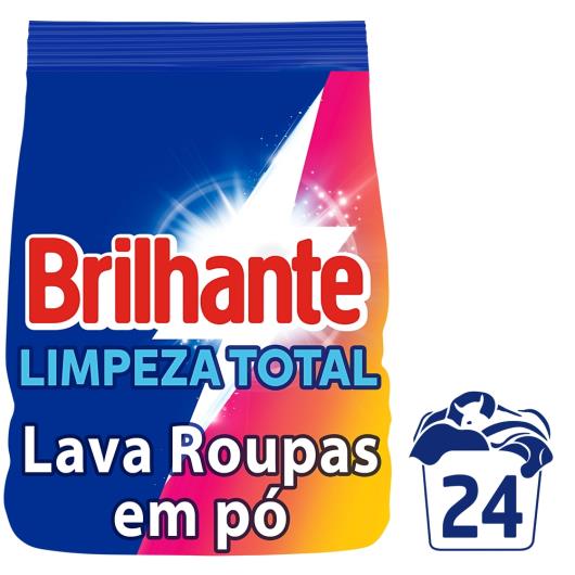 Lava roupas em pó limpeza total Brilhante 1,6kg - Imagem em destaque