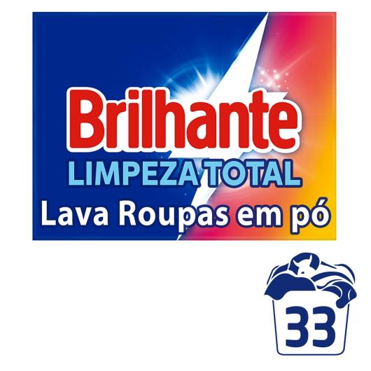 Lava-Roupas em Pó Roupas Brancas e Coloridas Limpeza Total Brilhante Caixa 2,2kg Tamanho Família - Imagem em destaque