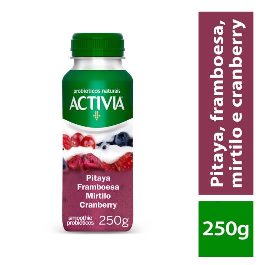 Leite Fermentado Activia Smoothie Pitaya Framboesa Mirtilo e Cranberry 250g - Imagem em destaque