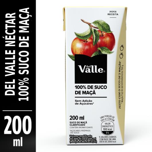 Suco 100% maçã Del Valle tetra pack 200ml - Imagem em destaque