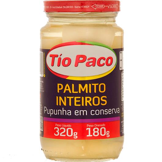 Palmito inteiro em conserva pupunha Tío Paco 180g - Imagem em destaque