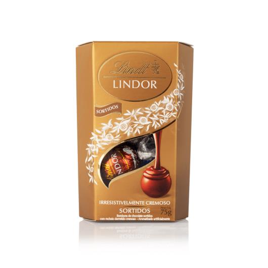 Caixa de Bombons Sortidos Lindt Lindor Cornet 6 unidades 75g - Imagem em destaque