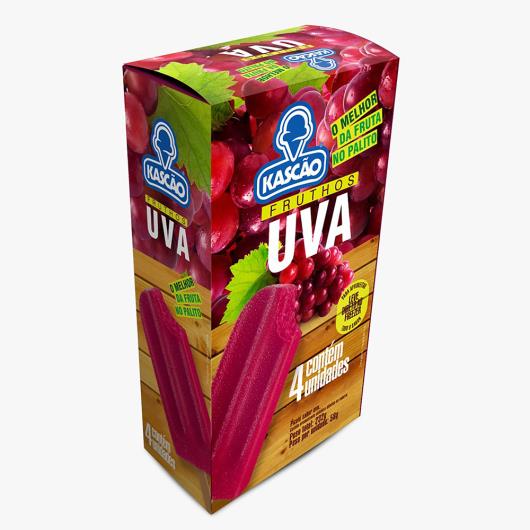 Picolé Kascão Fruthos uva 4 unidades 232g - Imagem em destaque
