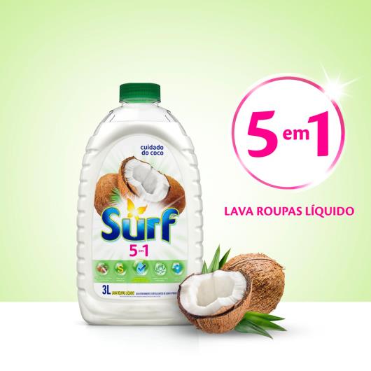 Sabão Líquido Surf 5 em 1 Cuidado do Coco 3 LT - Imagem em destaque