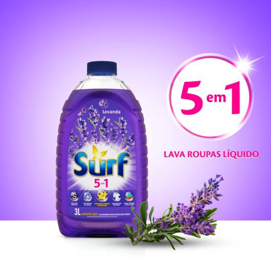 LAVA ROUPAS LÍQUIDO SURF LAVANDA 3L - Imagem em destaque