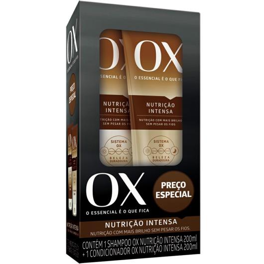 Shampoo+Condicionador nutrição intensa preço especial OX 400ml - Imagem em destaque