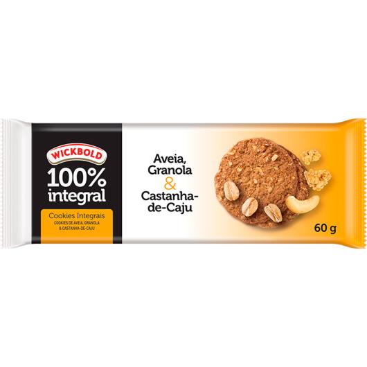Cookie integral aveia granola e castanha de cajú Wickbold 60g - Imagem em destaque