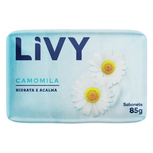 Sabonete barra perfumado calma lava camomila Livy 85g - Imagem em destaque
