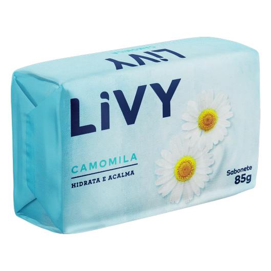 Sabonete barra perfumado calma lava camomila Livy 85g - Imagem em destaque