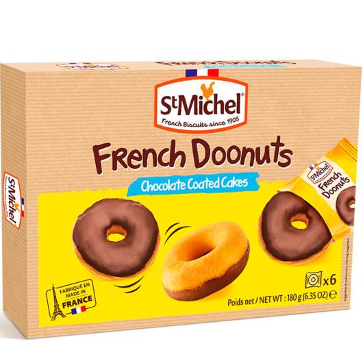 Bolo doonuts cobertura de chocolate Saint Michel 180g - Imagem em destaque