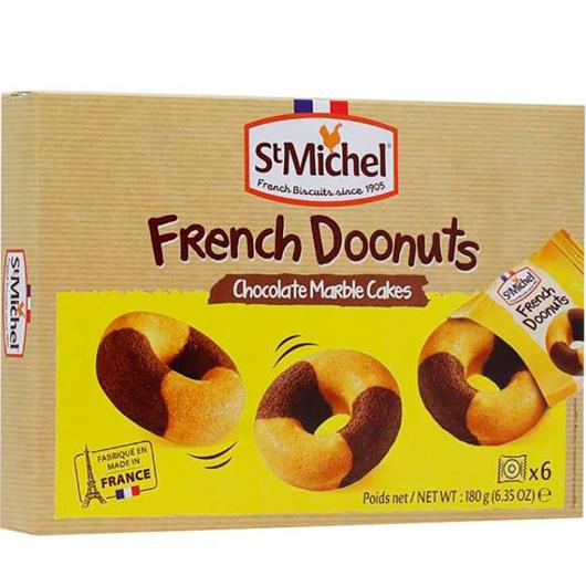 Bolo donuts marble chocolate Saint Michel 180g - Imagem em destaque