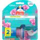 Detergente sanitário gel adesivo flores encantadas Pato aparelho + refil - Imagem 1000032924.jpg em miniatúra