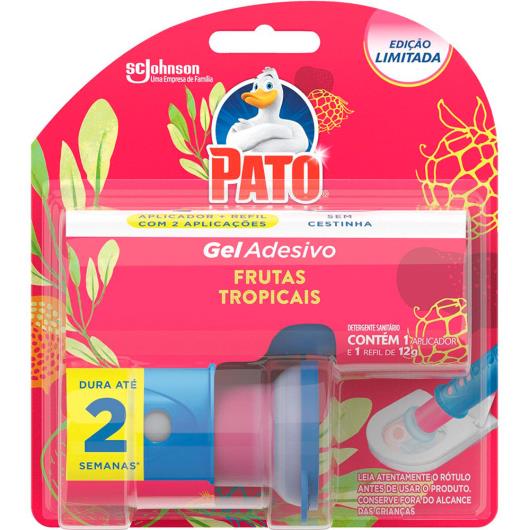 Detergente sanitário gel adesivo frutas tropicais Pato aparelho + refil - Imagem em destaque