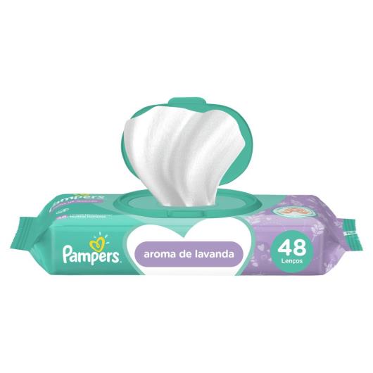 Lenço umedecido lavanda Pampers 48 unidades - Imagem em destaque