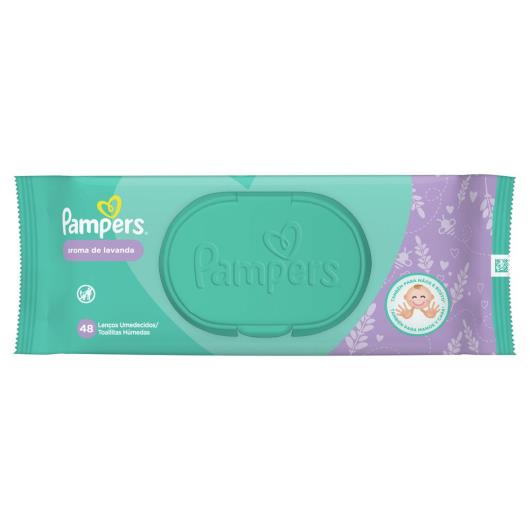 Lenço umedecido lavanda Pampers 48 unidades - Imagem em destaque