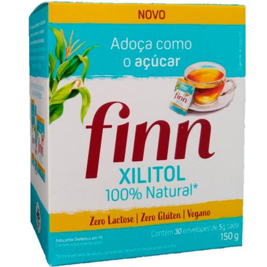 Adoçante 100% natural xilitol Finn sachê 150g - Imagem em destaque