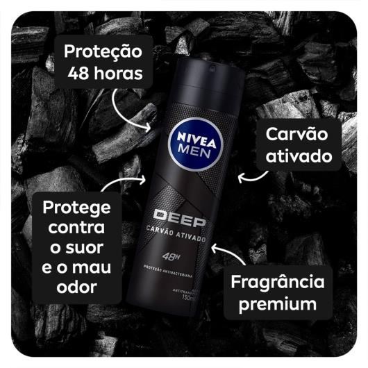 Desodorante aerosol men original Deep Nivea 150ml - Imagem em destaque