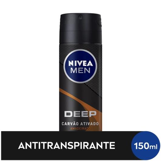 NIVEA Men Desodorante Aerosol Antitranspirante Deep Amadeirado 150ml - Imagem em destaque