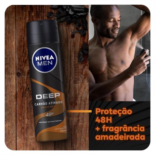 NIVEA Men Desodorante Aerosol Antitranspirante Deep Amadeirado 150ml - Imagem em destaque
