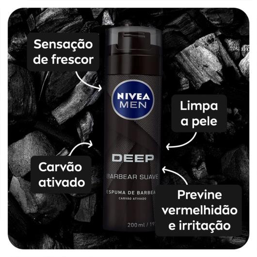 NIVEA MEN Espuma de barbear Deep 200ml - Imagem em destaque