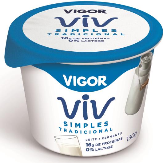 Iogurte tradicional Vigor Simples 130g - Imagem em destaque