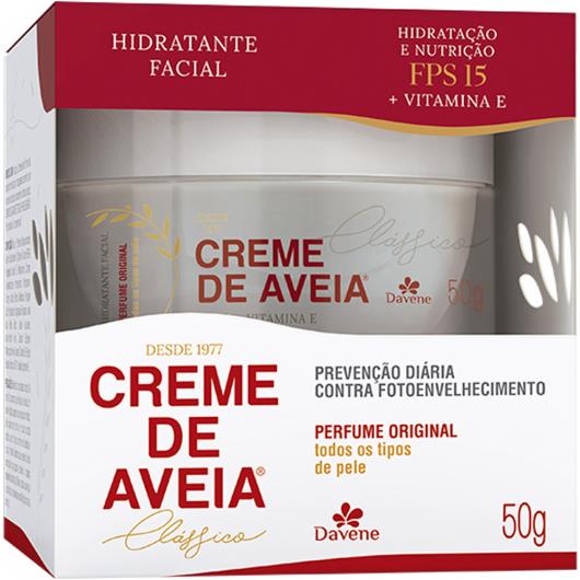 Creme facial clássico aveia Davene 50g - Imagem em destaque