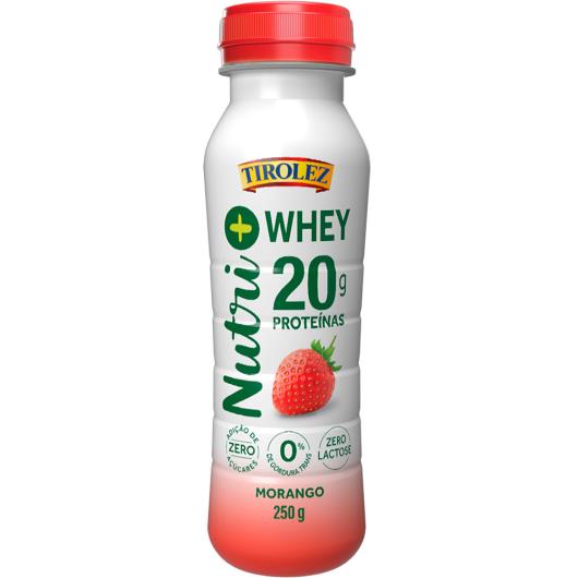 Iogurte de morango Nutri+ Whey Tirolez 250g - Imagem em destaque