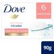 Sabonete em Barra 6 unidades Dove Micelar Anti Stress 1/4 de creme hidratante 90g - Imagem 7891150069404_0.jpg em miniatúra