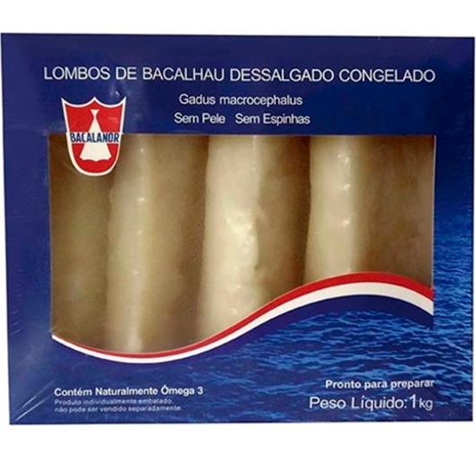 Lombos de Bacalhau congelado dessalgado Bacalanor 1kg - Imagem em destaque