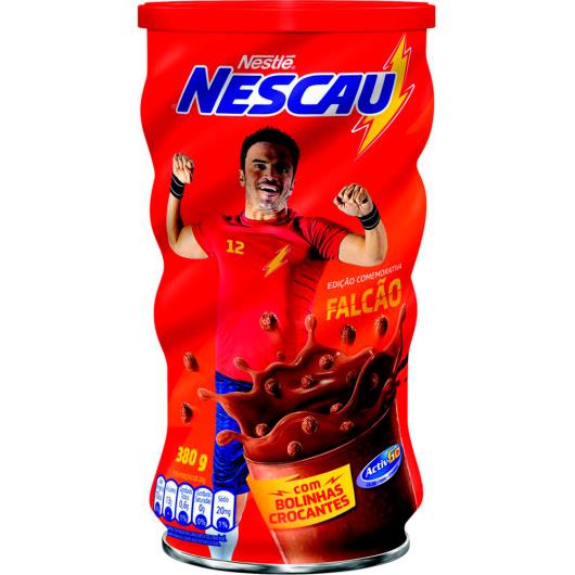 Achocolatado em pó Nescau com bolinhas crocantes 380g - Imagem em destaque