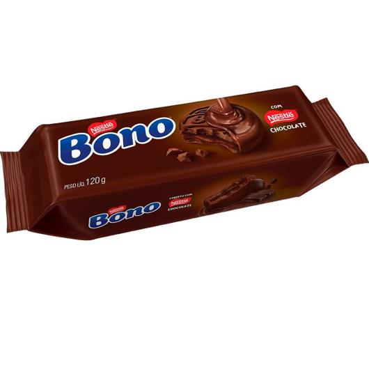 Biscoito recheado e coberto com chocolate Bono 120g - Imagem em destaque