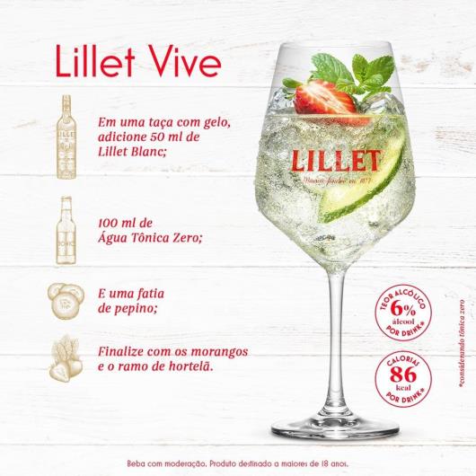 Aperitivo Lillet Blanc de Vinho Francês 750 ml - Imagem em destaque