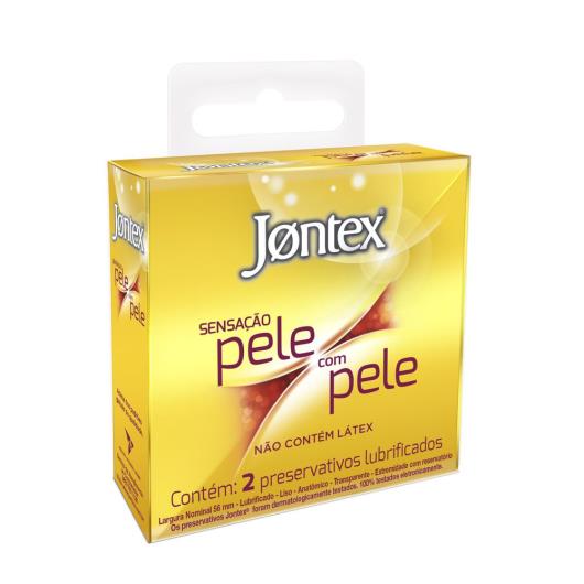 Preservativo Jontex lubrificado sensação pele com pele 2 unidades - Imagem em destaque