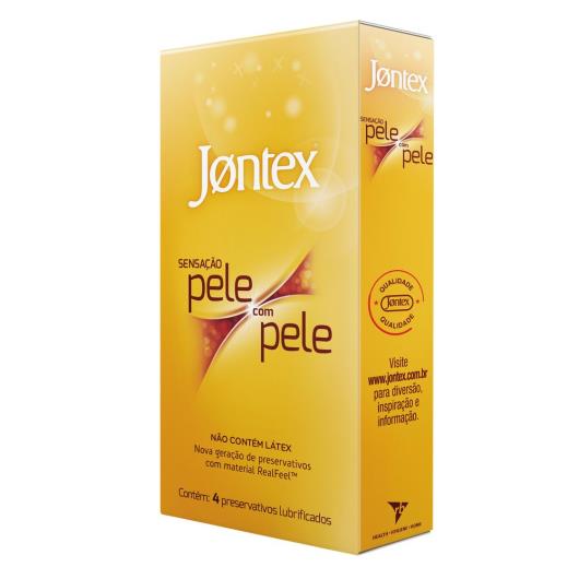 Preservativo Jontex lubrificado sensação pele com pele 4 unidades - Imagem em destaque