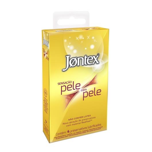 Preservativo Jontex lubrificado sensação pele com pele 4 unidades - Imagem em destaque