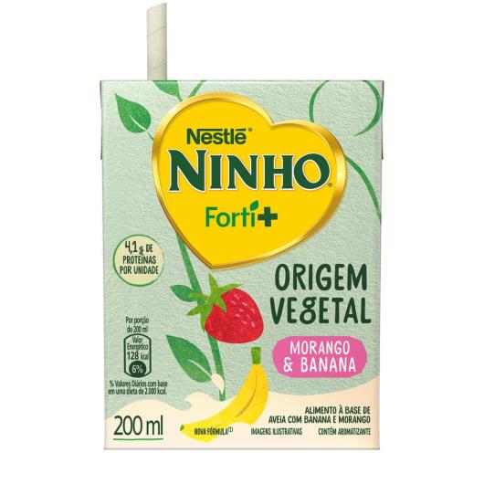 Bebida vegetal Ninho morango e banana 200ml - Imagem em destaque