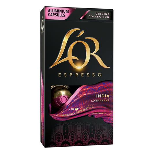 Café em Cápsula Torrado e Moído Espresso Índia L'or Origins Collection Caixa 52g 10 Unidades - Imagem em destaque