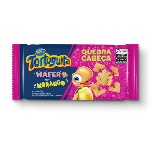 Wafer Morango Arcor Tortuguita 85g - Imagem em destaque