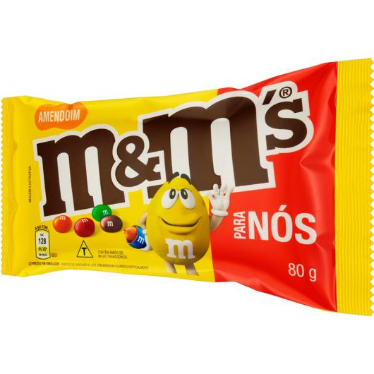 Confeito M&M's ovinhos de amendoim 80g - Imagem em destaque