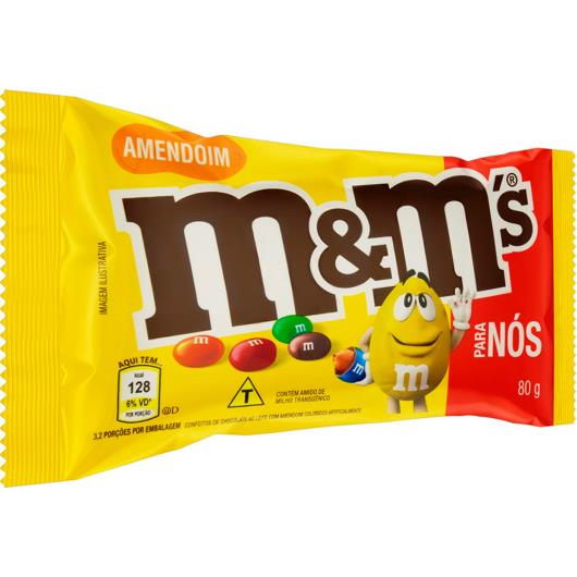 Confeito M&M's ovinhos de amendoim 80g - Imagem em destaque